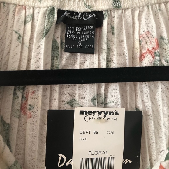 Vintage Daniel Carson floral maxi broomstick skirt S - Picture 2 of 5